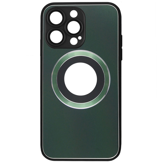 Чoхол до MagSafe до iPhone 14 Pro, Hole for Apple Logo, зелений