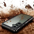 Чoхол Shockproof до Samsung Galaxy S23 FE, із захисним екраном, чорний