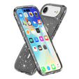 Чехол для iPhone Air, для MagSafe, глиттер, полупрозрачный черный
