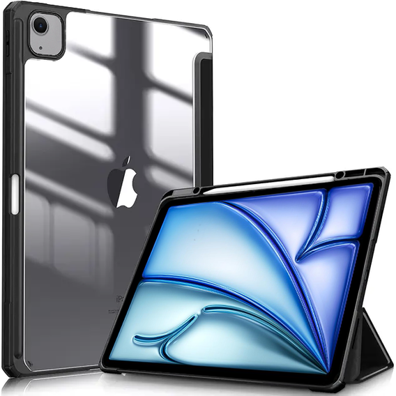 Чохол для Apple iPad Air 11" 6 gen. 2024 (A2902, Smartcase Hybrid, з місцем для стилуса, чорний