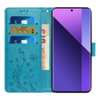 Чохол-книжка для Xiaomi Redmi Note 13 Pro+, Butterfly, м'яти