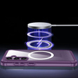 Чoхол до Samsung Galaxy S23 FE, Shockproof, з плівкою на екран, для MagSafe, фіолетовий