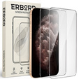 2x Загартоване скло для iPhone 11 Pro, ERBORD 9H Hard Glass на екрані