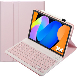 Чехол-клавиатура Bluetooth для Lenovo Idea Tab 11" 2025 TB336FU TB336ZU, розовый