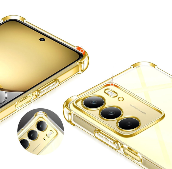 Чехол до Realme 14X / Realme C75, Dropproof, прозрачный