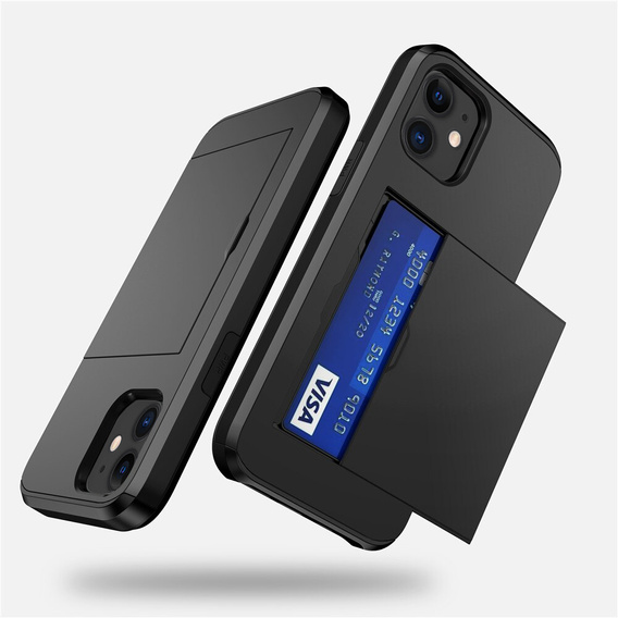 Чехол до iPhone 11, Sliding Card Holder, чёрный