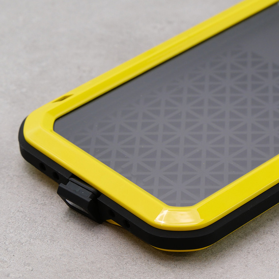 Чoхол Love Mei до iPhone 12, armored with glass, жовтий
