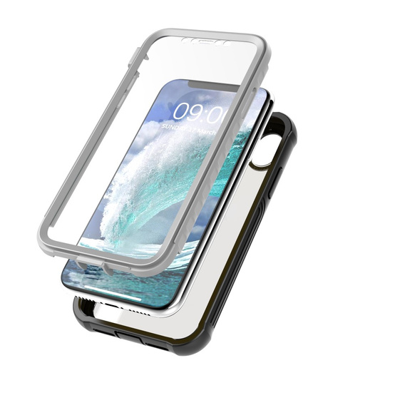 Чoхол Shockproof до iPhone XR, із захисним екраном, чорний