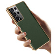 Чoхол до Samsung Galaxy S23 Ultra, Cowhide Leather, зелений