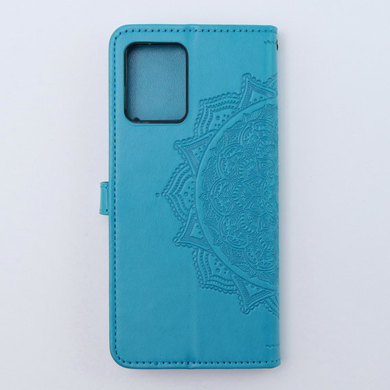 Откидной чехол для Motorola Moto G54 5G, Mandala, синий