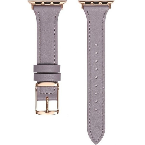 Кожаный ремешок для часов 1/2/3/4/5/6/7/8/SE/ULTRA 42/44/45/49mm, Purple