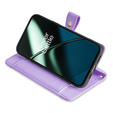 Откидной чехол для OnePlus 12 5G, Wallet Zipper Pocket, фиолетовый
