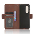 Откидной чехол для Samsung Galaxy Z Fold 5 5G, Card Slot, коричневый