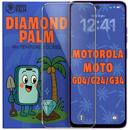 Закаленное стекло Diamond Palm для Motorola Moto G04/G24/G34 5G