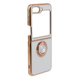 Чехол до Samsung Galaxy Z Flip 5 5G, Electro Ring, белый