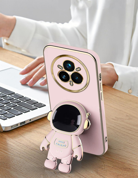 Чoхол до Realme 14 Pro 5G, Astronaut, рожевий
