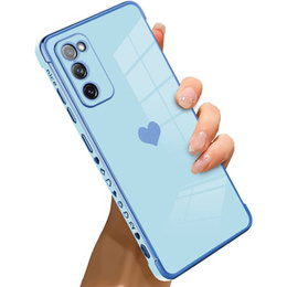 Чехол до Samsung Galaxy S20 FE, Electro heart, синий