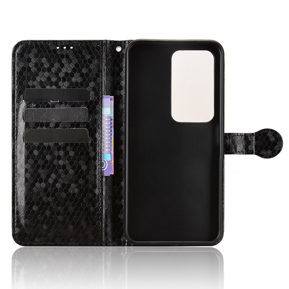 Чохол-розкладачка для Xiaomi Redmi 15 5G/4G, Wallet Rhombus, чорний
