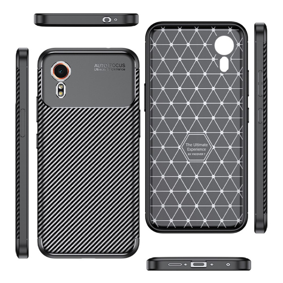 Чoхол до Samsung Galaxy Xcover 7, Carbon Gel, чорний