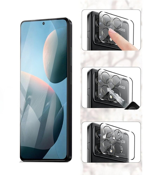 Загартоване скло камери для Xiaomi Poco F6 Pro, прозорий