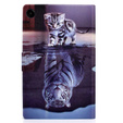 Чехол до Samsung Galaxy Tab A9+ X210 / X215 / X216B, cat and tiger