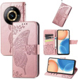 Чохол-книжка для Realme 11 Pro / 11 Pro +, Butterfly, рожевий rose gold