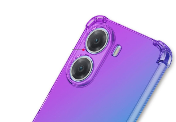 Чехол для Xiaomi Poco X7 Pro 5G, Gradient Dropproof, Фиолетовый / синий