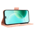 Откидной чехол для Honor 400 Lite, Card Slot, розовый