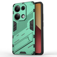 Чехол для Xiaomi Redmi Note 13 Pro 4G / Xiaomi Redmi Note 14S / Xiaomi Poco M6 Pro 4G, Military kickstand, зелёный