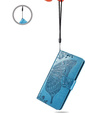 Откидной чехол для Motorola Edge 50 Pro, Butterfly, синий