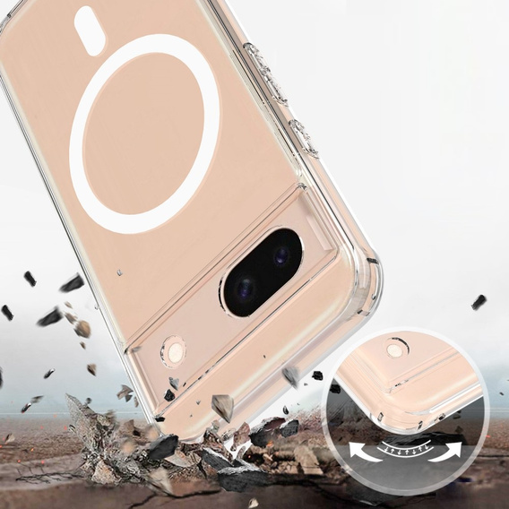 Чохол для Google Pixel 8A, Fusion Hybrid, для MagSafe, прозорий