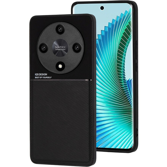 Чехол для Honor Magic 6 Lite 5G, с магнитной накладкой, чёрный