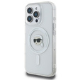 Чехол Karl Lagerfeld IML Metal Karl Head MagSafe для iPhone 16 Pro Max