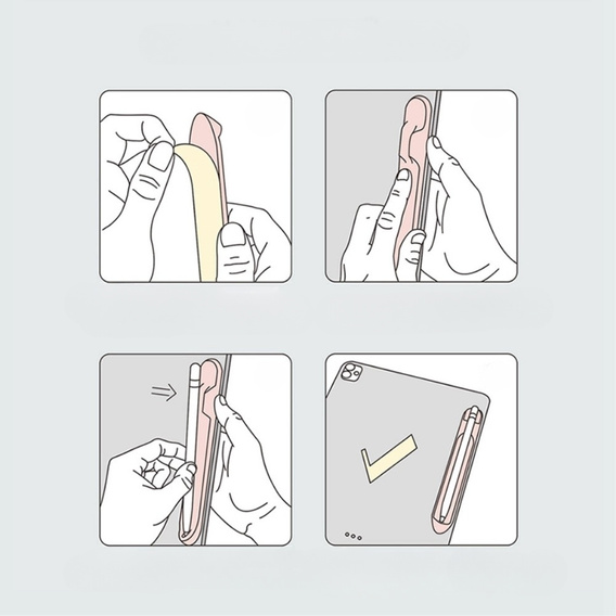 Силиконовый чехол Love Mei для Apple Pencil 1/2, Black