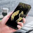 Откидной чехол для Xiaomi Redmi Note 12 4G, Wallet Wings, золотой