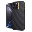Чохол для iPhone 16 Pro Max, броньований Nillkin, Carbon Fiber, для Magsafe, золотий