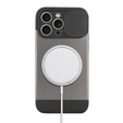 Чoхол до iPhone 15 Pro Max, ERBORD MagProtect Slide Camera, титановий сірий