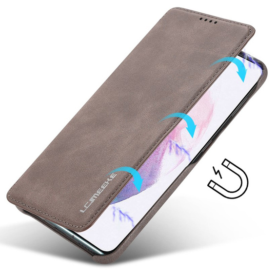 Чохол-книжка для Samsung Galaxy S22+ Plus 5G, LC.IMEEKE, кава