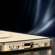 Магнітний чохол Dual Glass MagSafe для iPhone 15, золотий