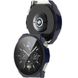 Силиконовый футляр со встроенным защитным стеклом до Huawei Watch GT 3 Pro 46mm, Dark Blue