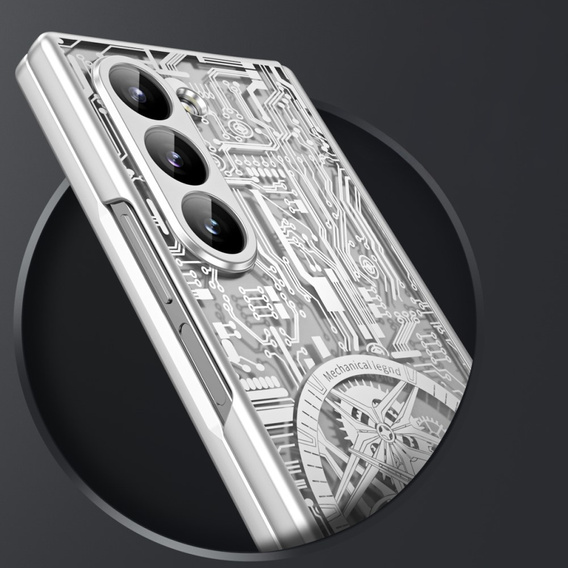 Чехол для Samsung Galaxy Z Fold6 5G, Mechanical Legend, серебряный