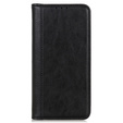 Чехол до Sony Xperia 1 V, Wallet Litchi Leather, чёрный