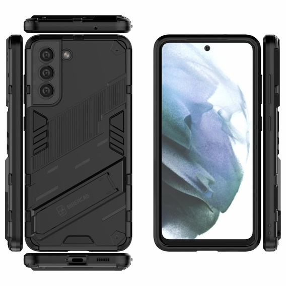 Чехол для Samsung Galaxy S21 FE, Military kickstand, синий