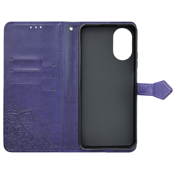 Чохол-книжка для Oppo A38 4G / Oppo A18 4G, Mandala, фіолетовий