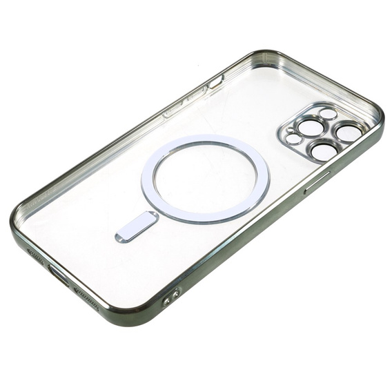 Чехол до iPhone 12 Pro, MagSafe Hybrid, зелёный