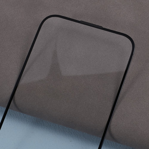 Загартоване скло 3D для iPhone 15 Plus, з кришкою динаміка, чорне