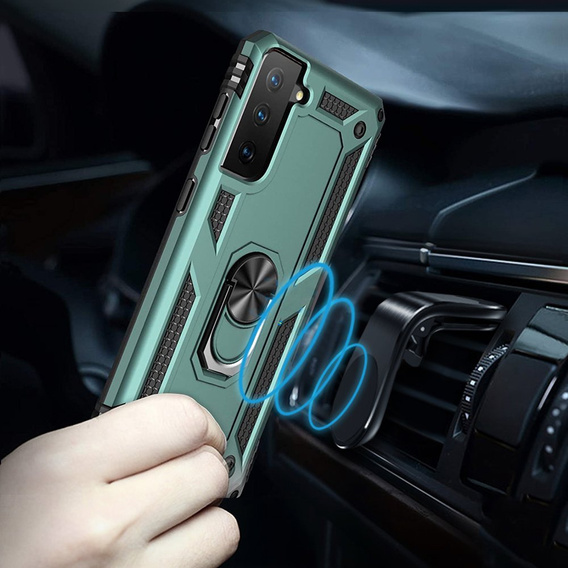 Броньований Чoхол до Samsung Galaxy S21, Nox Case Ring, зелений