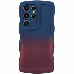 Чехол до Samsung Galaxy S24 Ultra, Wavy Case, розовый/голубой