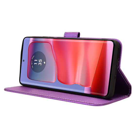 Чохол-книжка для Motorola Edge 50 Pro, Wallet Smart Magnet, фіолетовий