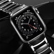 Браслет Stainless до Apple Watch 1/2/3/4/5/6/7/SE 42/44MM - Silver/Black